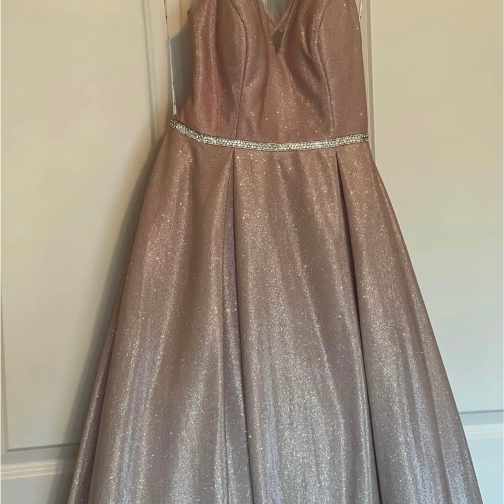 Joules and Cleo Pink Shimmer Ombré Gown